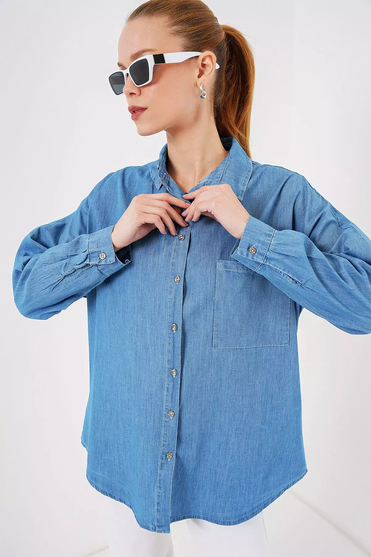 Oversize Denim Shirt