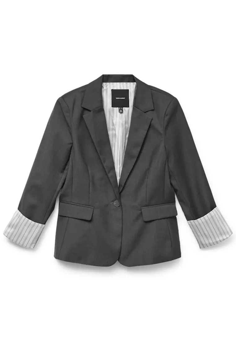 Long Sleeve Fitted Blazer