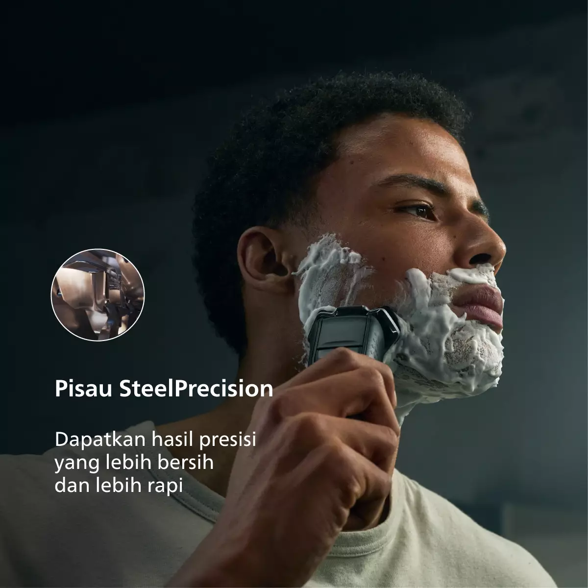 Philips Shaver 3HD Series S3608/10 Pencukur Jenggot & Kumis