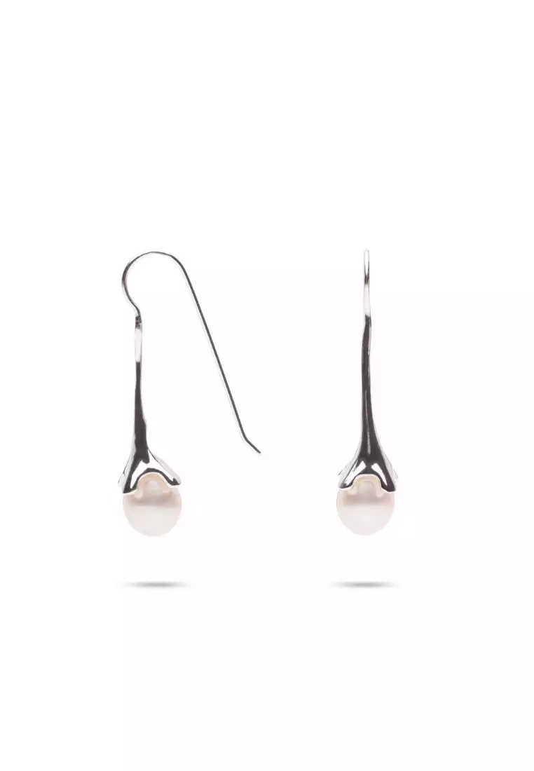 Puffed teardrop earrings on sale