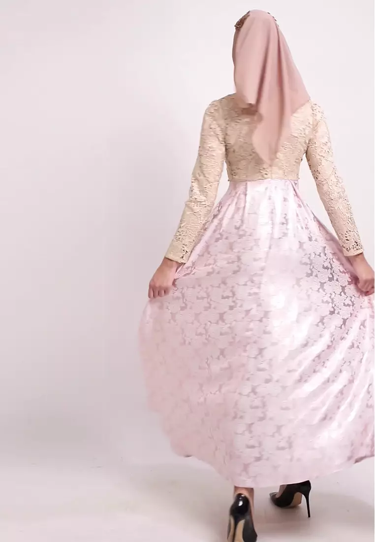 Bibiq Gamis Jacquard Brokat