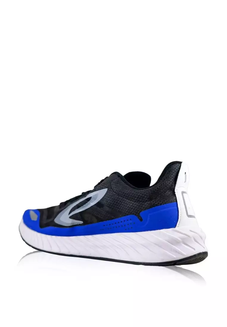 910 Nineten Geist Ekiden Sepatu Running - Hitam Biru