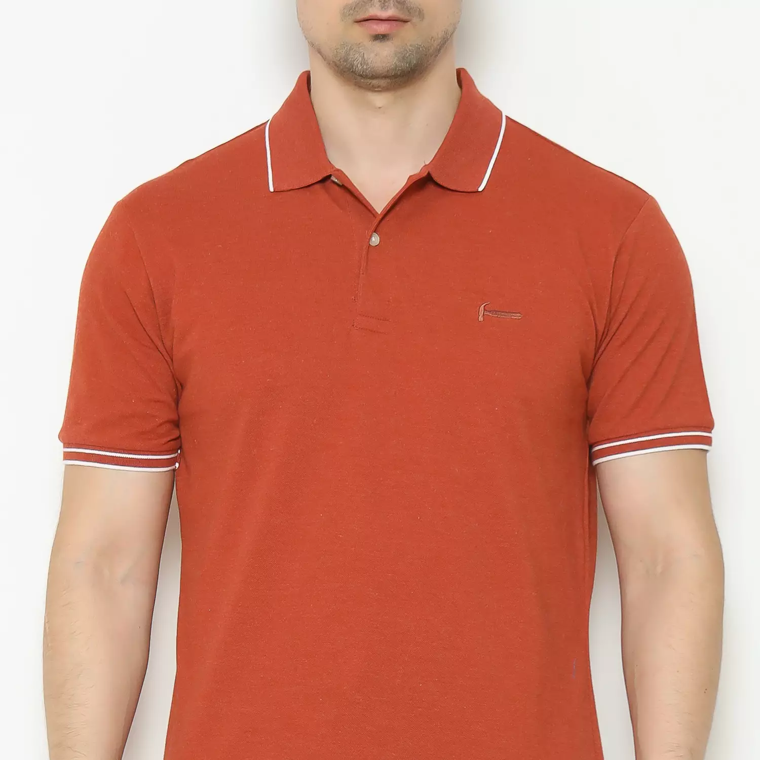 Hammer Men Fashion Polo C1PI015O1 | Kaos Polo Lengan Pendek Orange