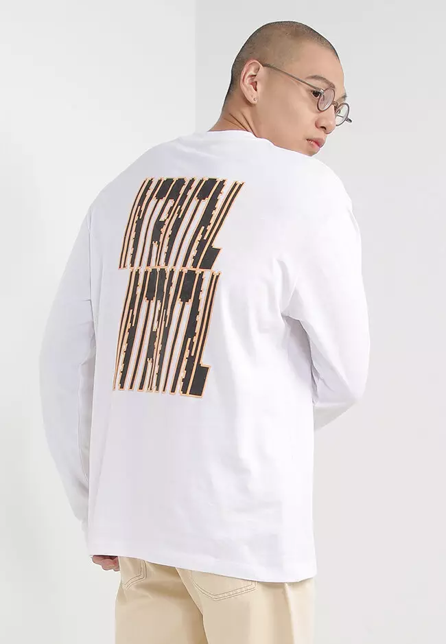 Topman Long Sleeves Oversized T-Shirt With Text Print 2024 | Buy Topman ...