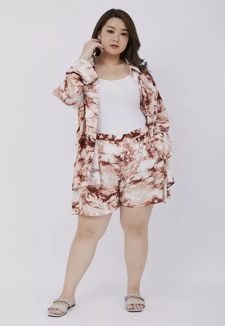 Plus Size Homewear Set Rocca Brown