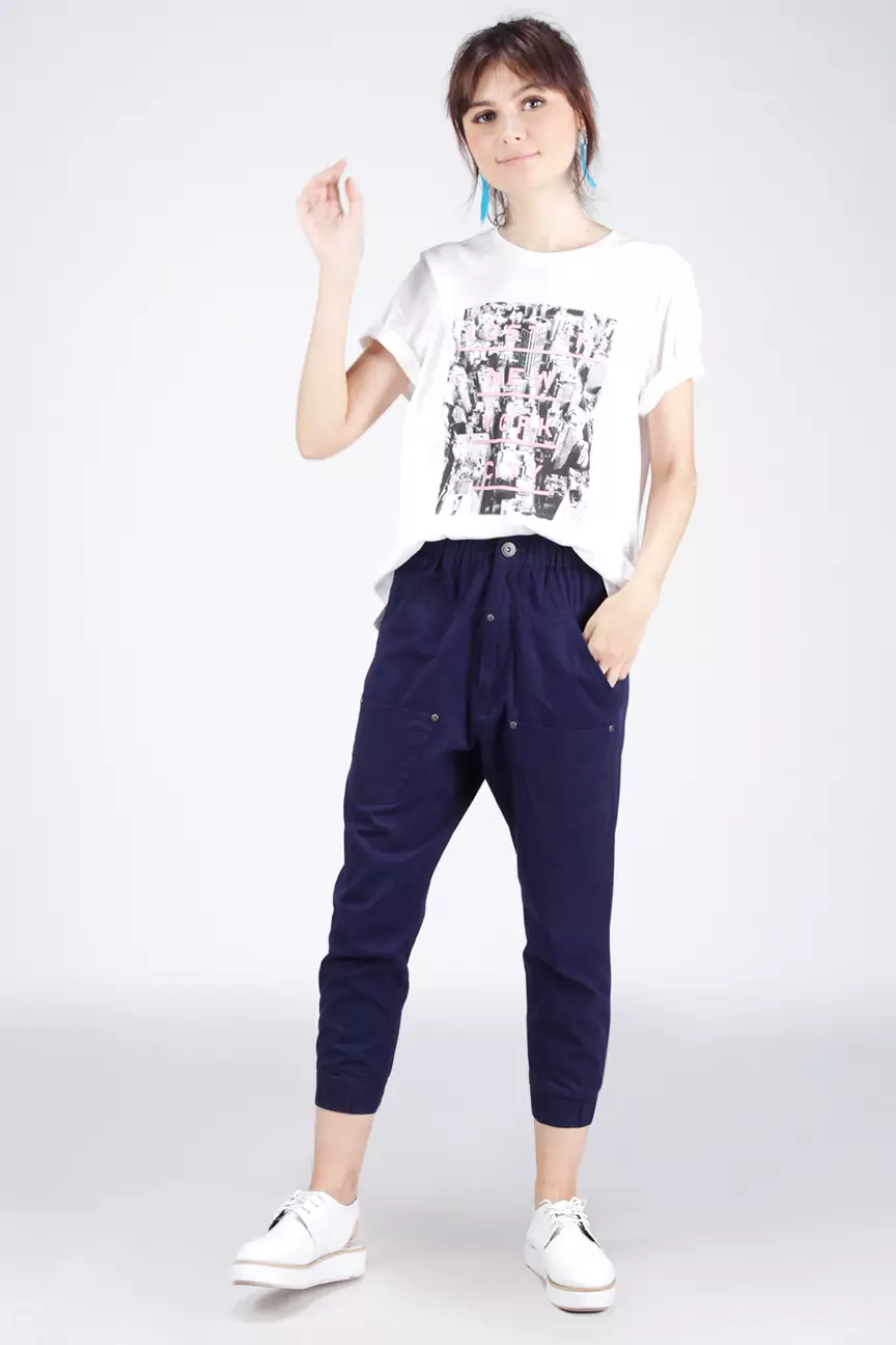 Kaos Wanita White Let Offwhite