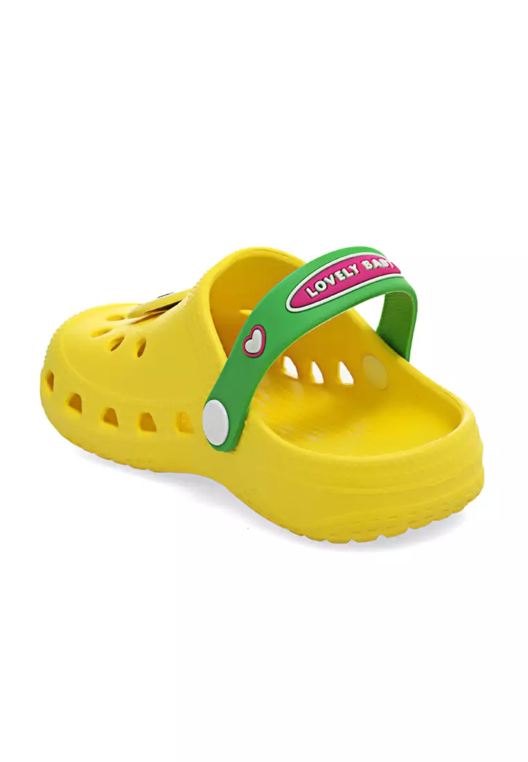 Mians Sepatu Sandal Anak Unisex Cute Anti Slip Elastic Material EVA ORIGINAL - Yellow