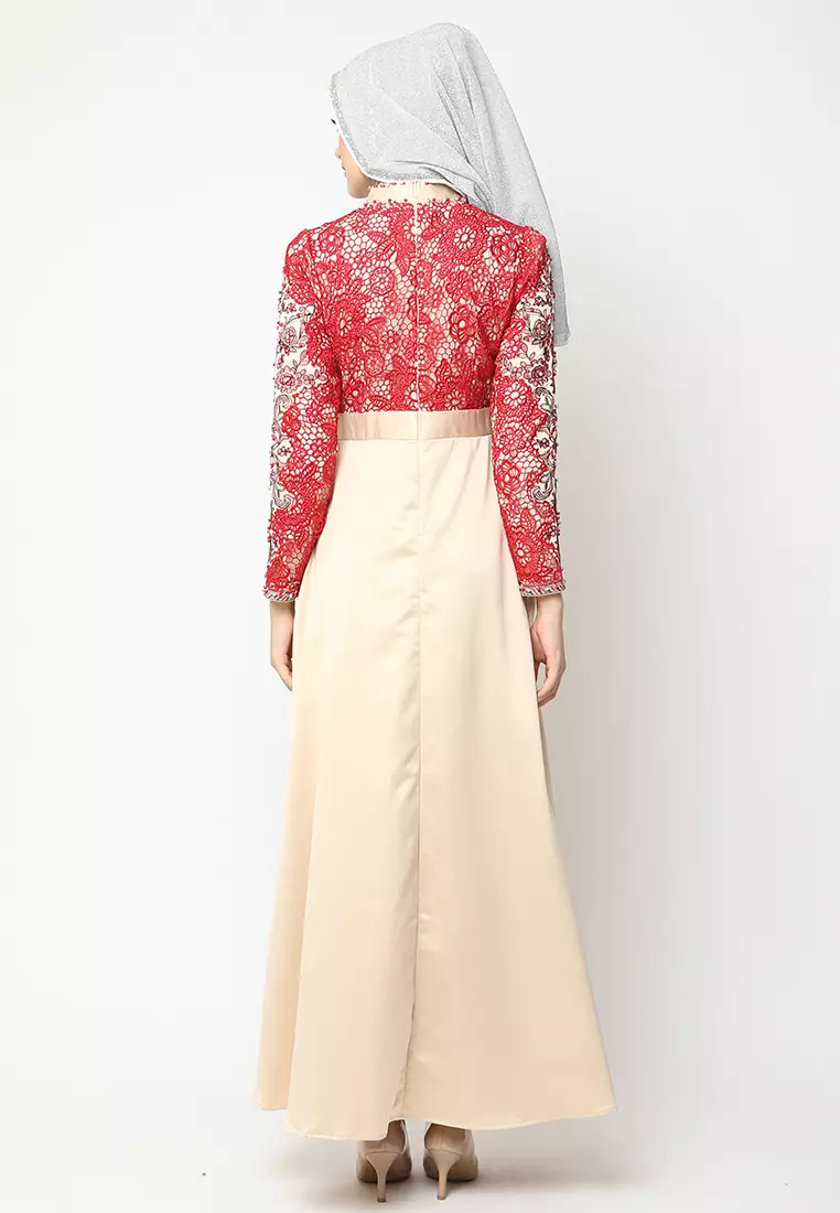 Bibiq Gamis Brokat Satin