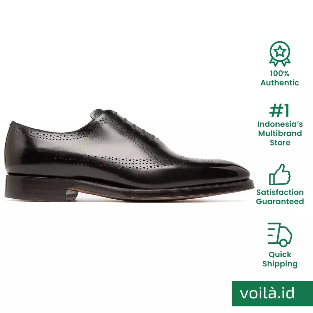 Jual Bally Bally Scandor Calfskin Leather Oxford Shoes Black