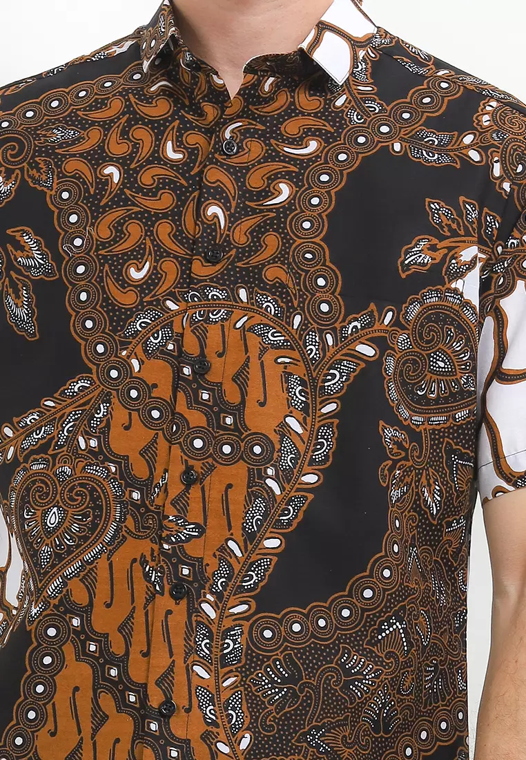 Hem Body Fit Batik Sawat Batu Alam