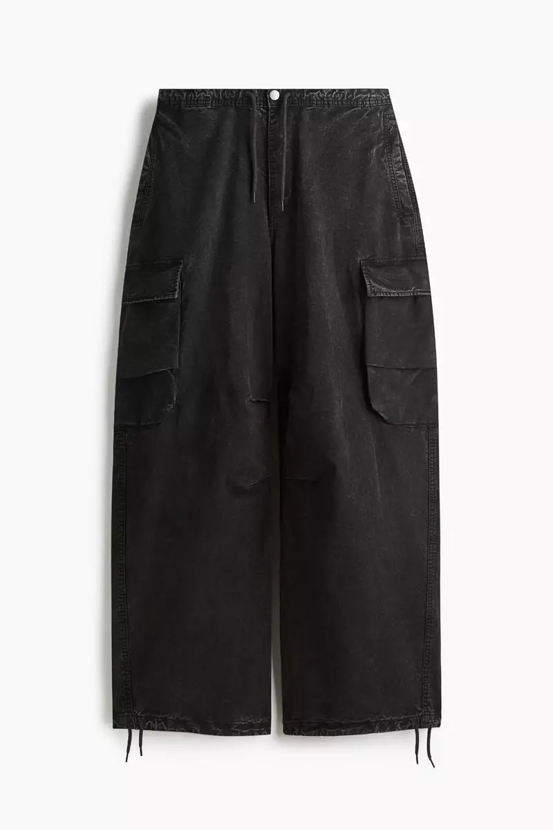 Loose Fit Washed cargo trousers