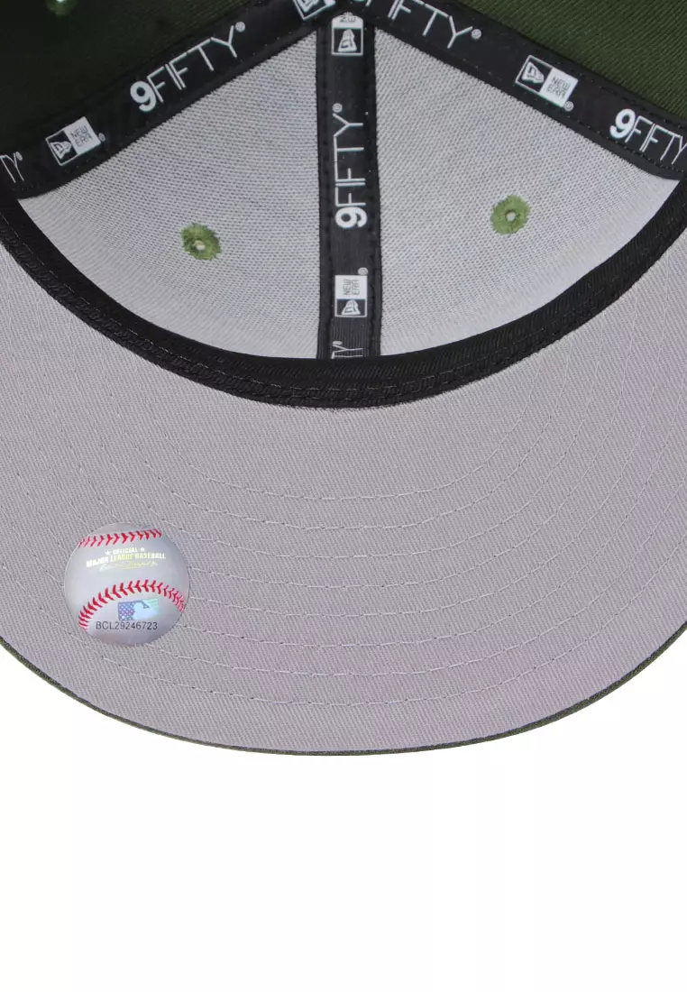 NE Los Angeles Dodgers Upside Down Green 9FIFTY Snapback Cap