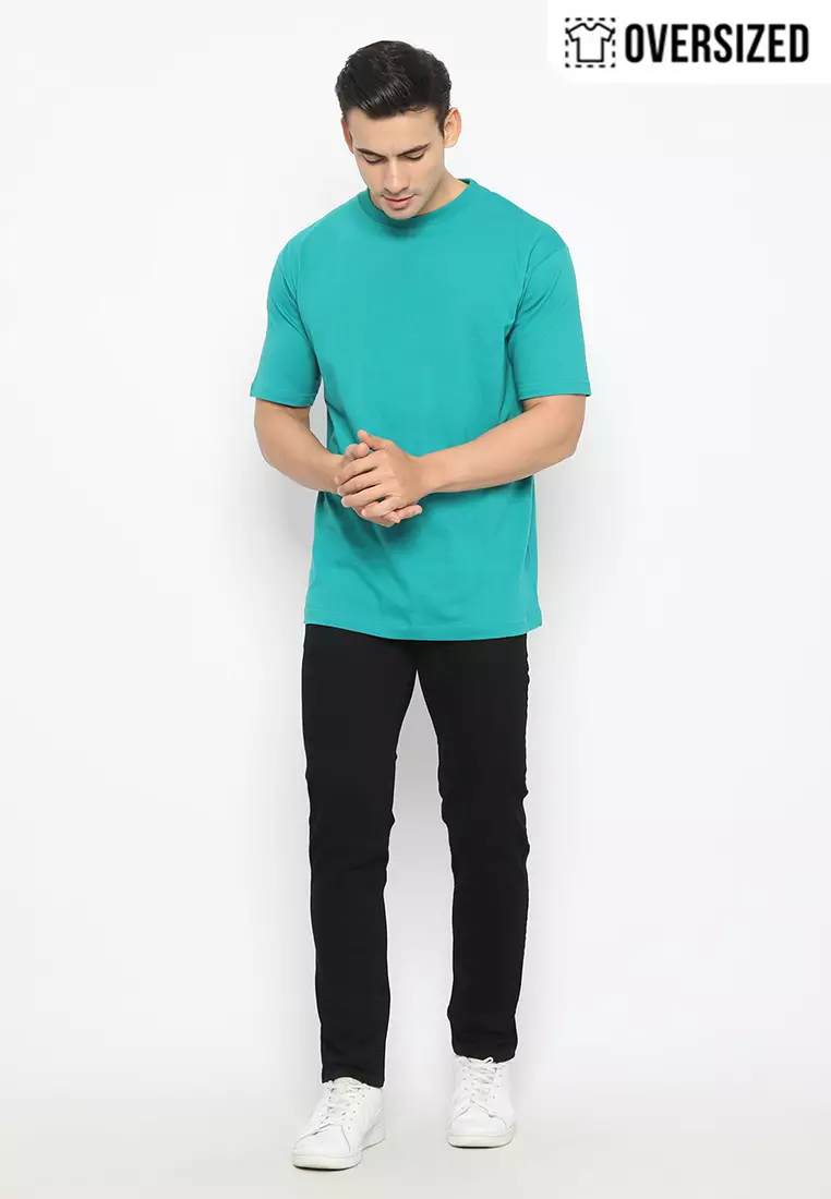 RBJ T-Shirt Cotton Polos Oversized Pria 2079030001