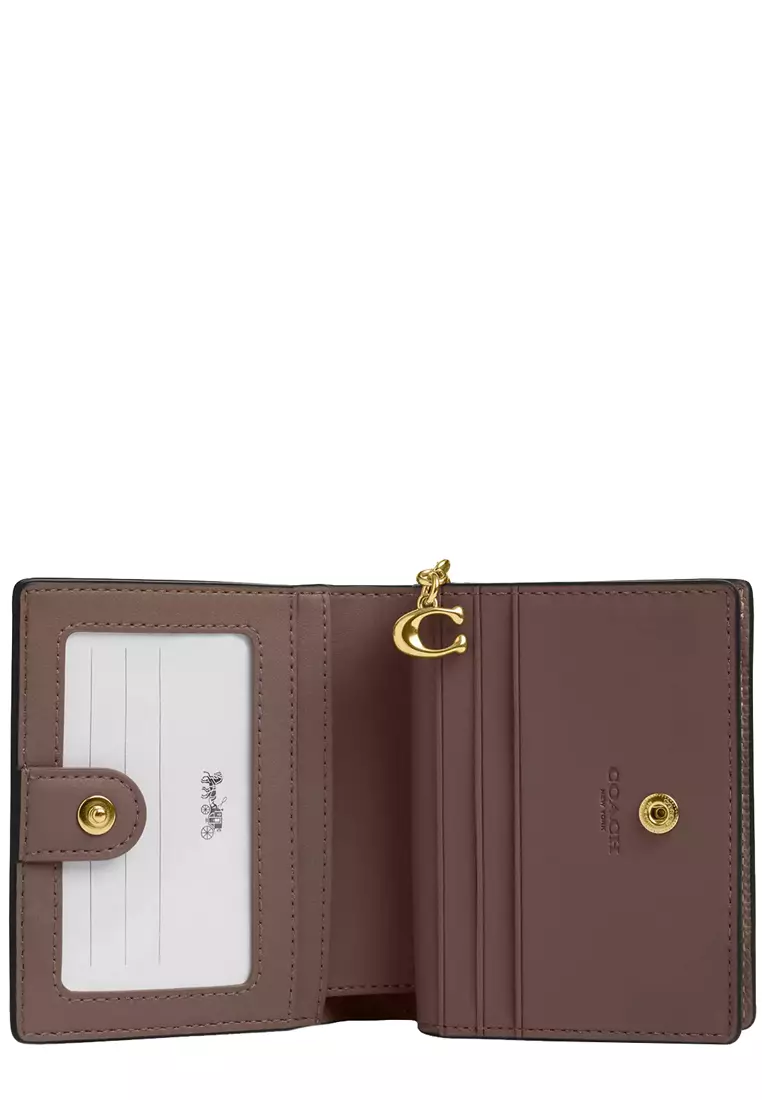 Buy Coach Snap Wallet Dark Stone C2862 2025 Online ZALORA