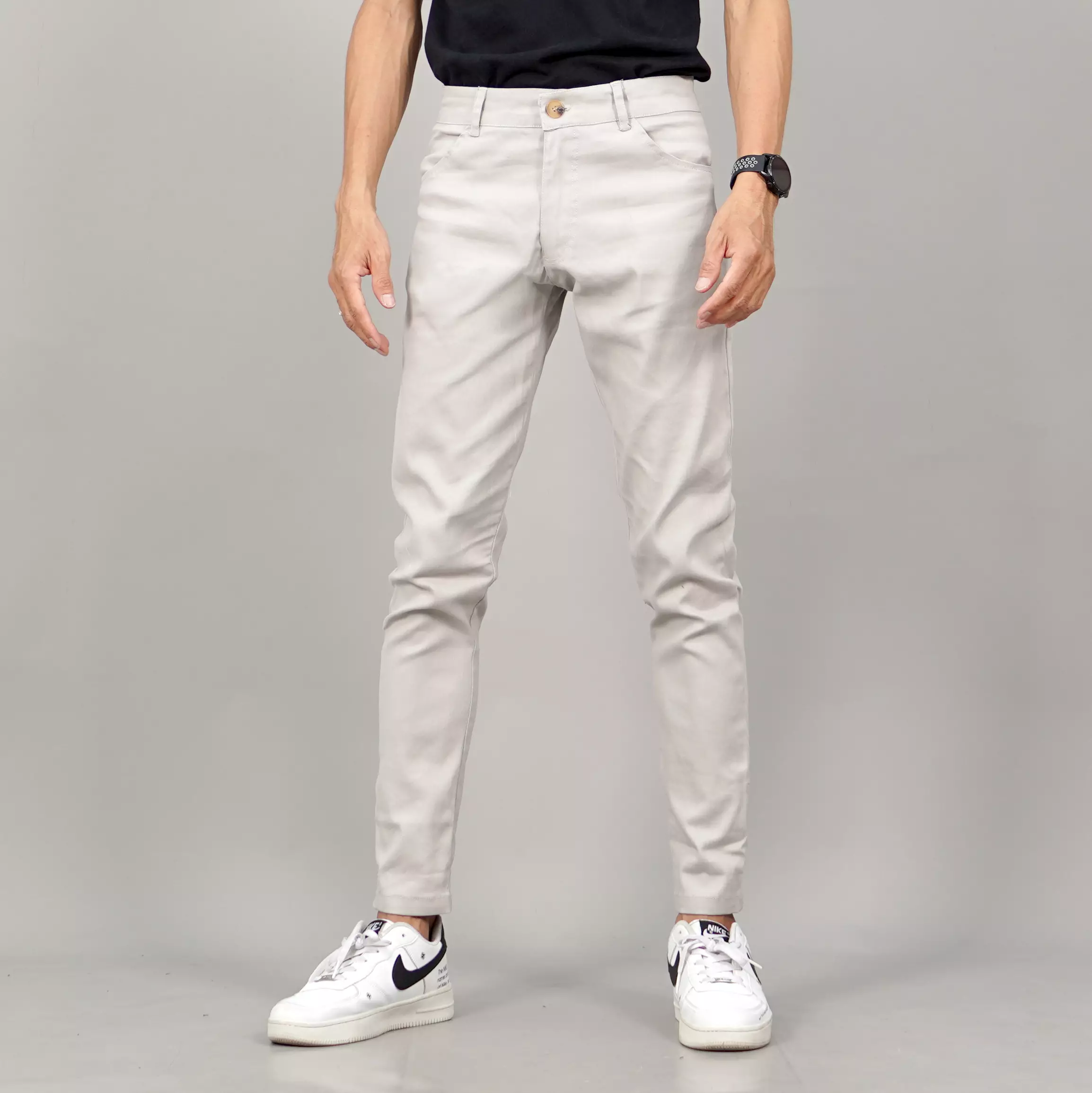  JAVIER Celana Panjang Chino Pria Celana Chinos Chino Pants - BEIGE
