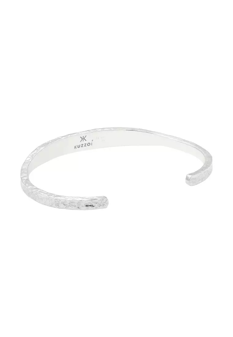 EXCLUSIVE Gelang Perhiasan Perak 925 Pria Bangle Desain Struktural