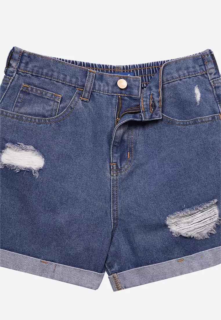 Penshoppe denim shorts for women discount