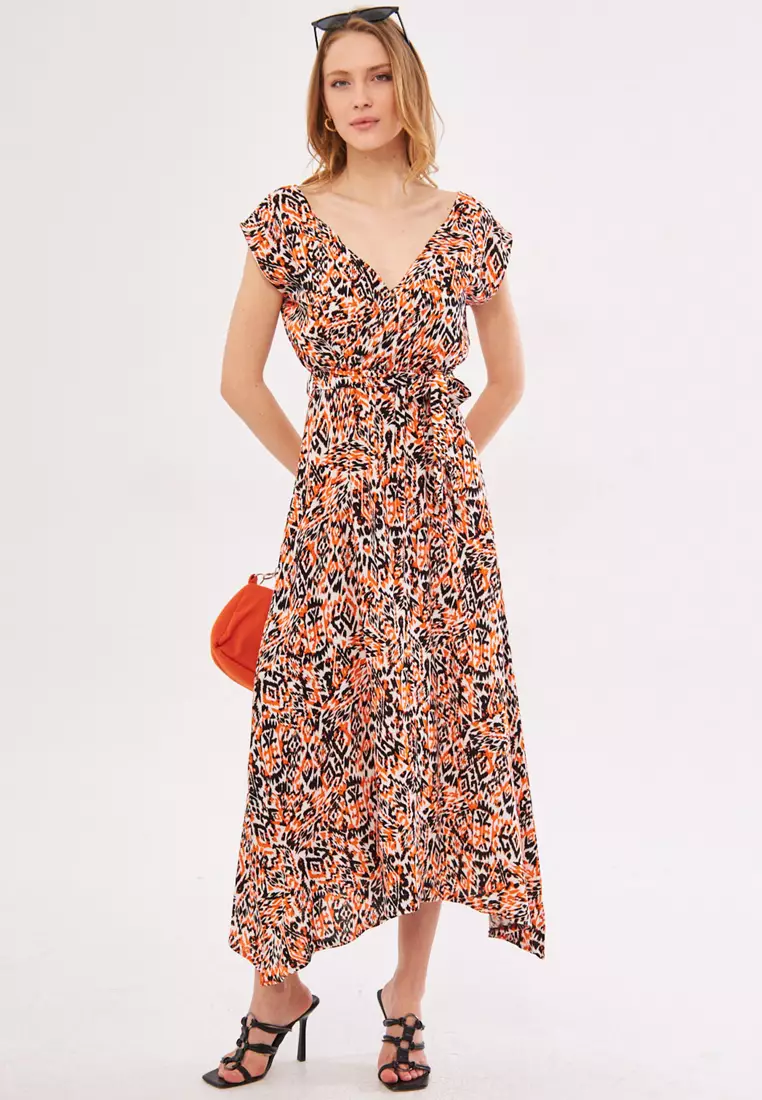 Waist Tie Wrap Dress