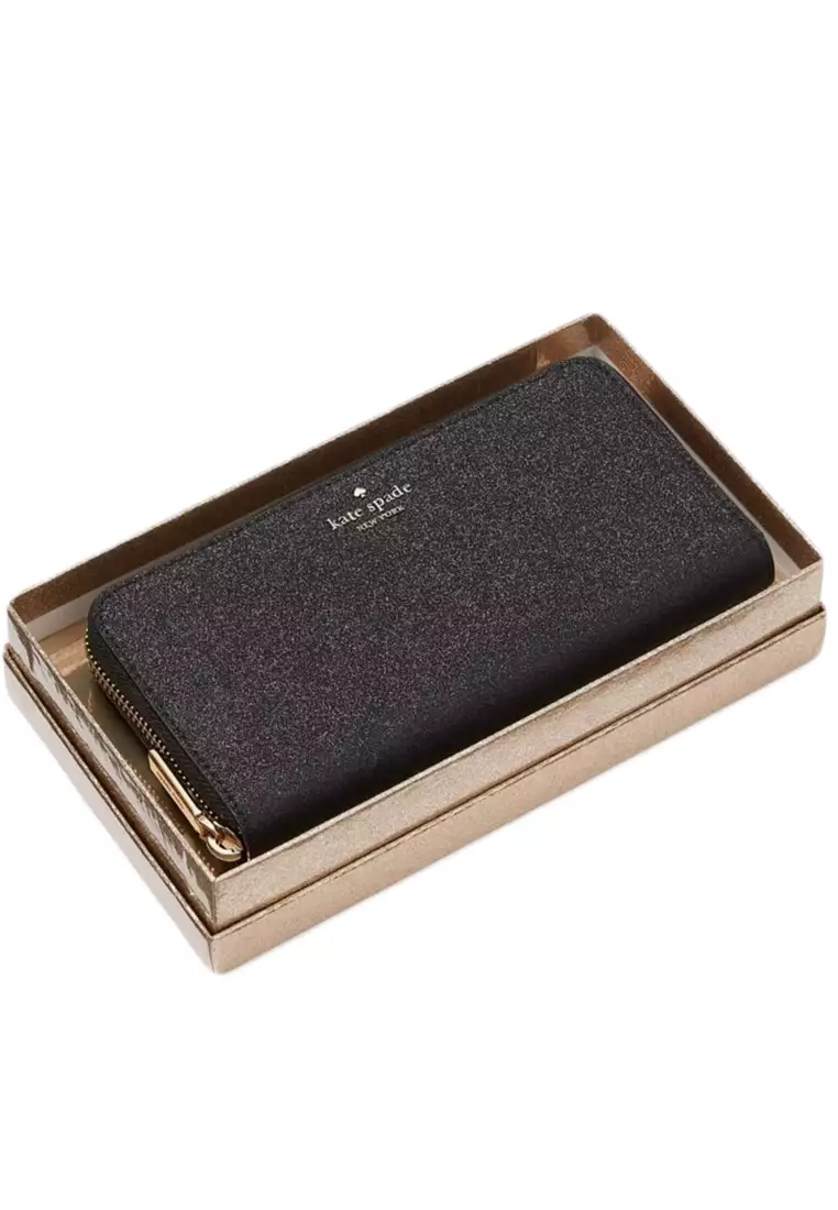 Continental Wallet Kate Spade Blue Glitter Wallet Kate Spade