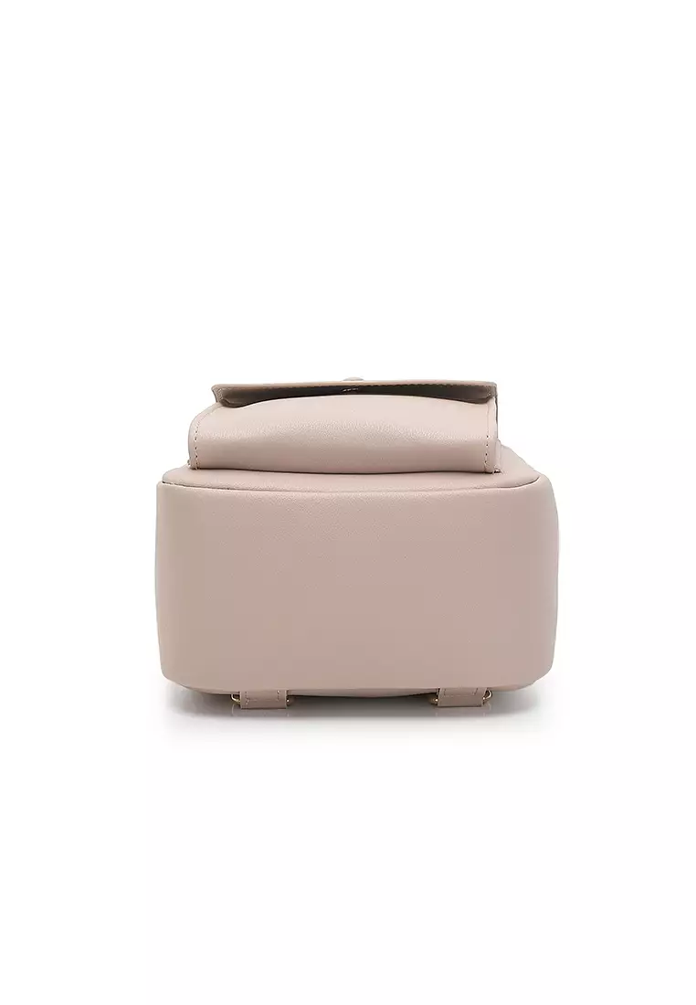 Women's 2-Way Backpack / Crossbody Bag / Sling Bag (Tas Ransel Wanita & Tas Punggung Wanita / Tas Selempang Wanita) - Cokelat