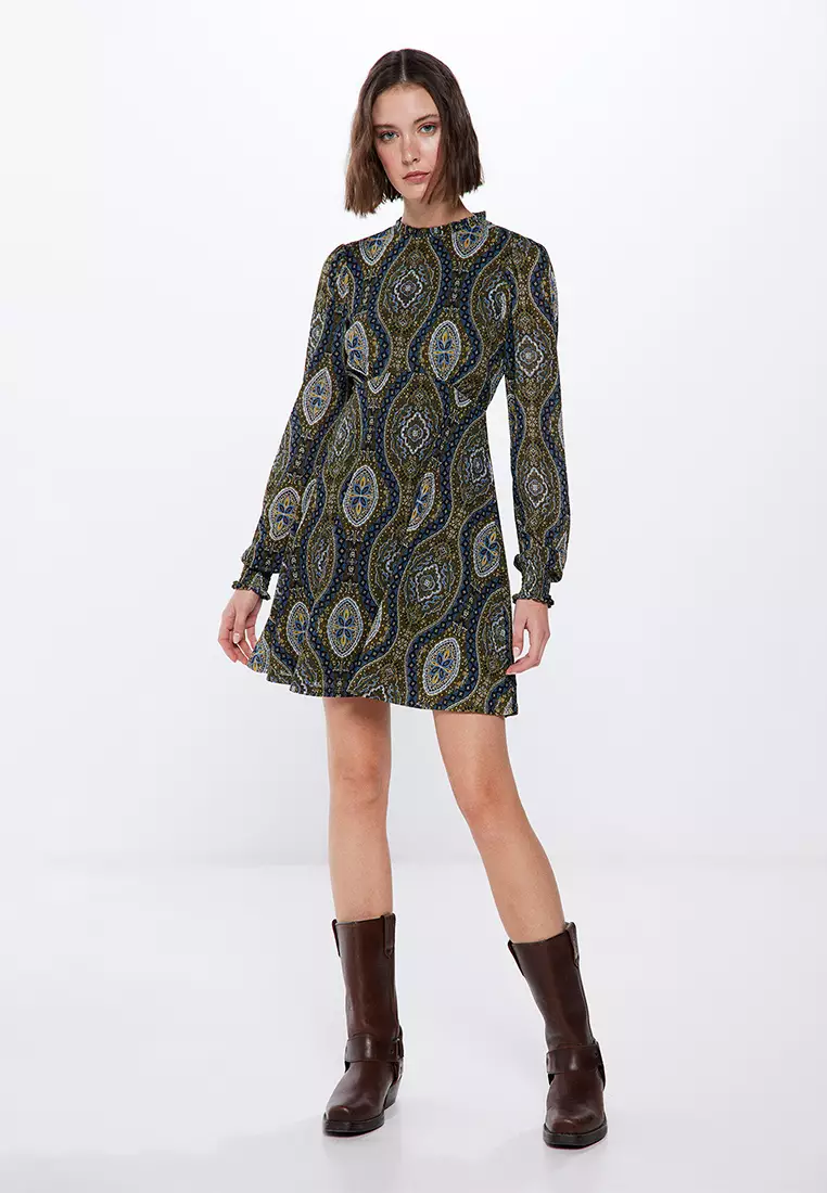 boho short dresses with boots
