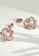 Krystal Couture gold KRYSTAL COUTURE Intertwined Love & Hearts Rose Gold Plated Stud Earrings Embellished with Clear Swarovski crystals 2A7BBAC734366BGS_2