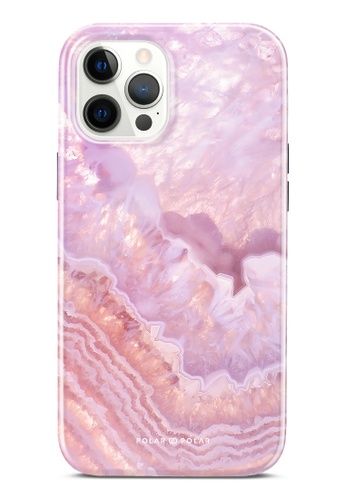 Polar Polar pink Misty Rose Coral iPhone 12 Pro Max Dual-Layer Protective Phone Case (Glossy) 849B8AC2484D0EGS_1