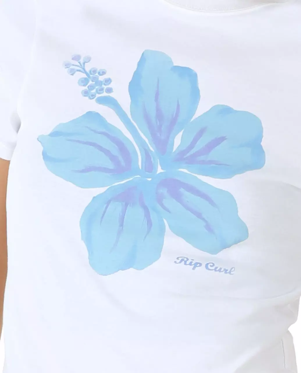 Rip Curl Women Hibiscus Fitted Tee - White