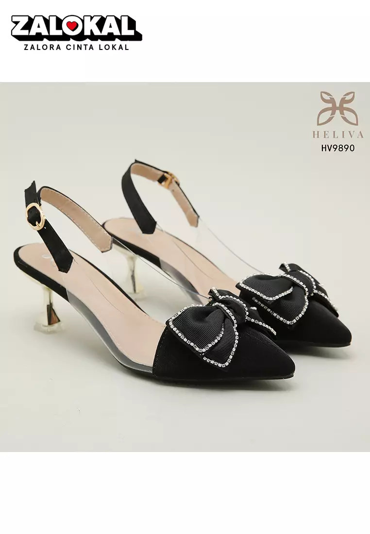 Jual HELIVA Heliva Linda High Heels Women Sling Back Shoes