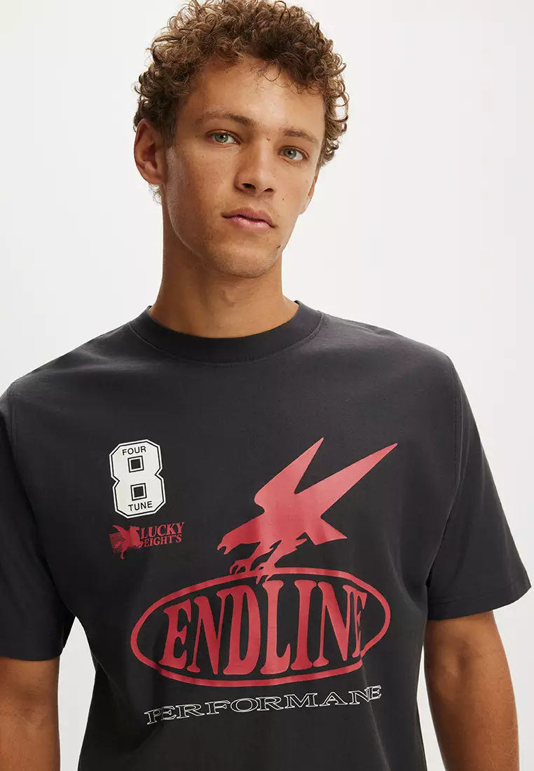 Cropped Fit Graphic T-Shirt