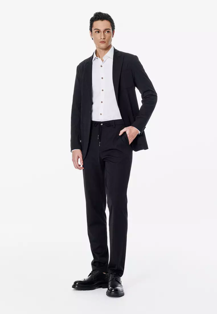Black Performance Slim Trousers