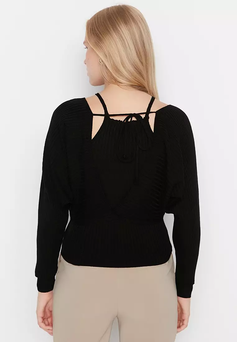 Girls cold shoulder outlet jumper