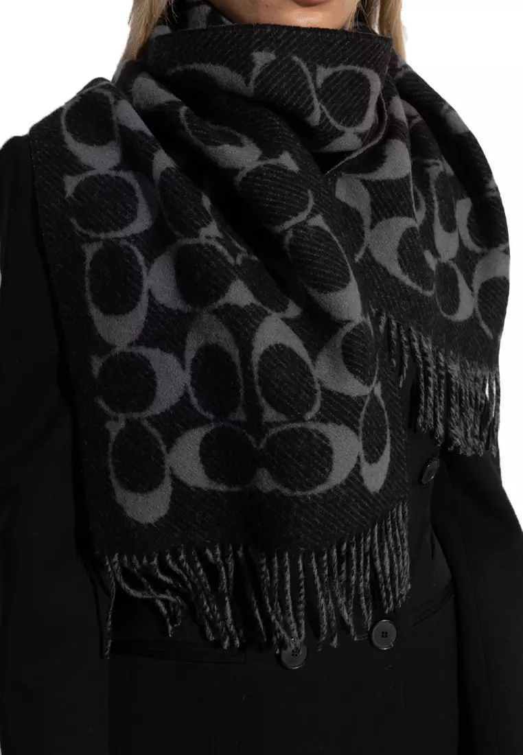 Women's Scarf in Black 29COWC540671