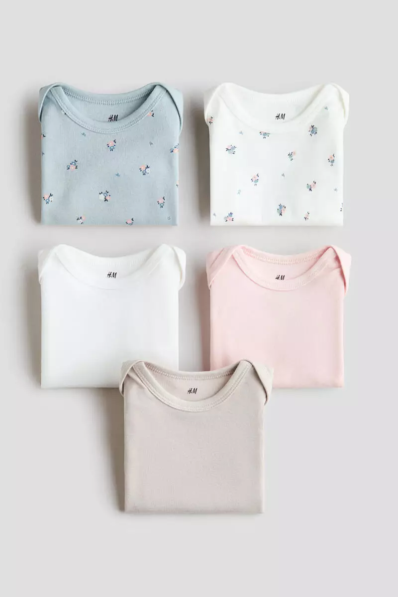 5-pack cotton bodysuits