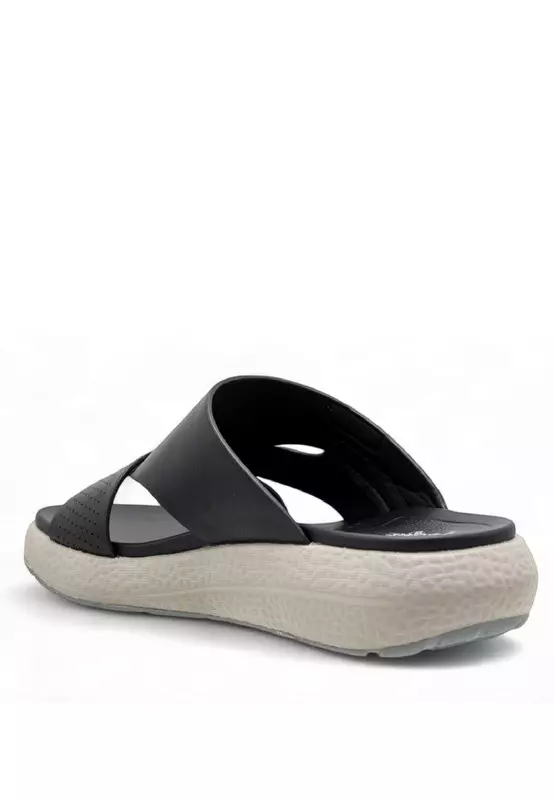 Men Slip On Faux Leather Classic Casual Sandals - 250140046