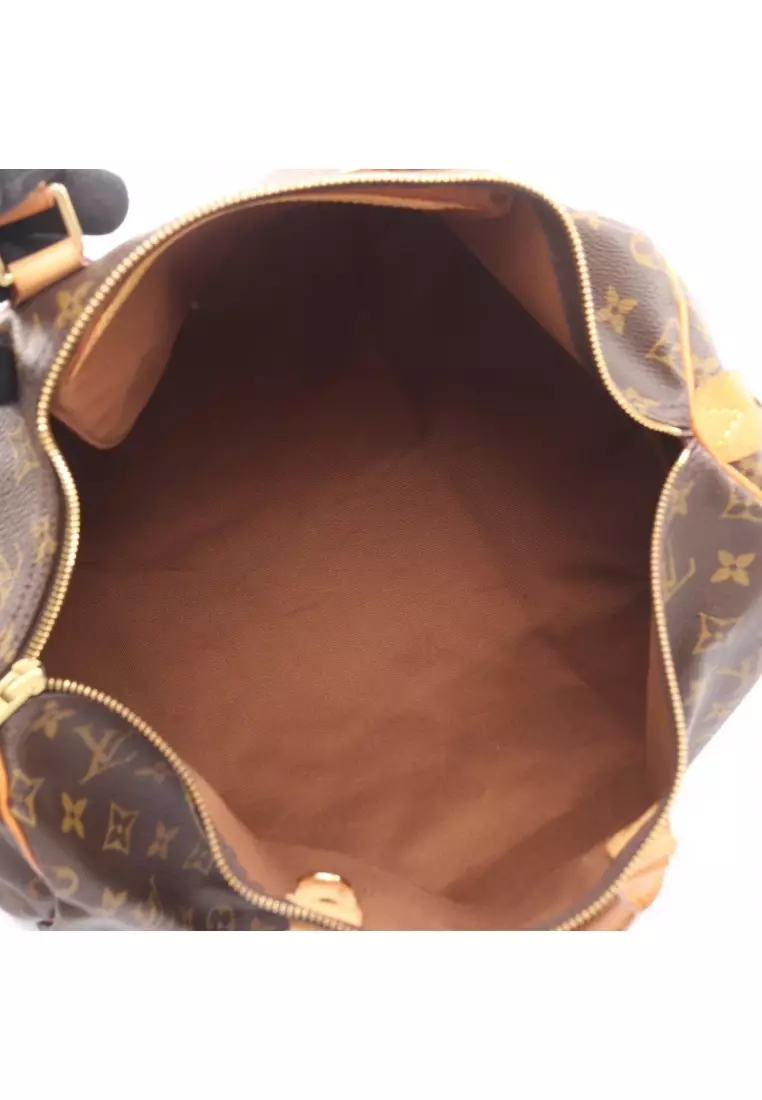 Pre-Loved Louis Vuitton speedy 40 monogram Handbag PVC leather Brown