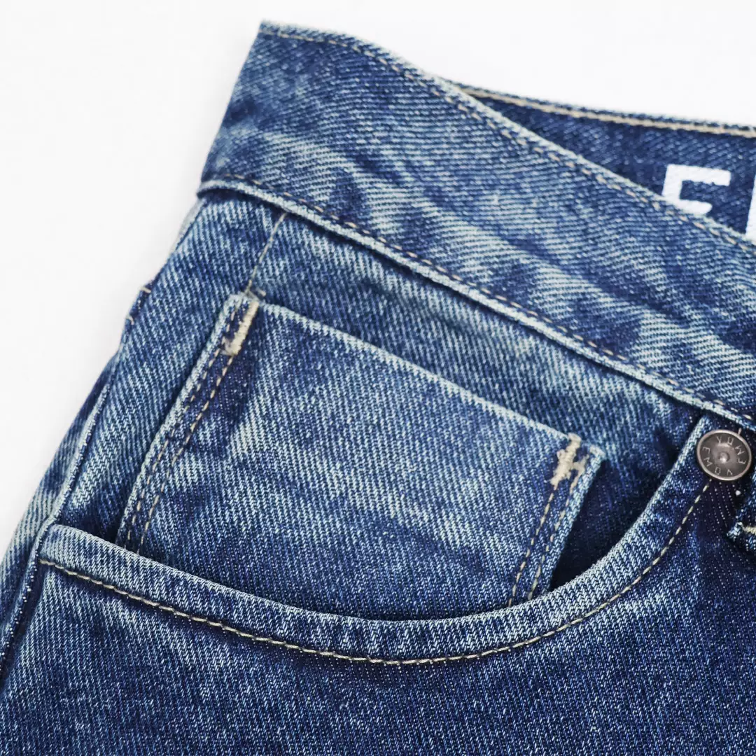 EMBA DENIM - Travis Celana Panjang Denim Pria Regular Fit Non-Stretch  Medium Stone