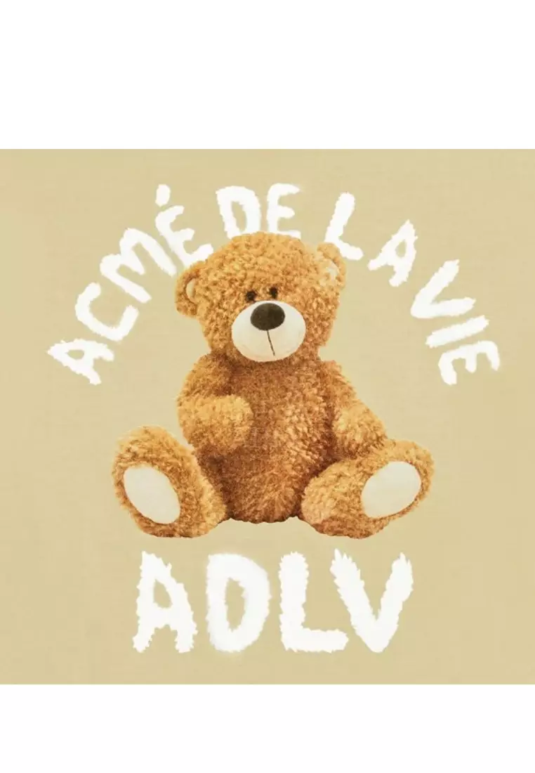 ADLV TEDDY BEAR (BEAR DOLL) SHORT SLEEVE T-SHIRT BEIGE