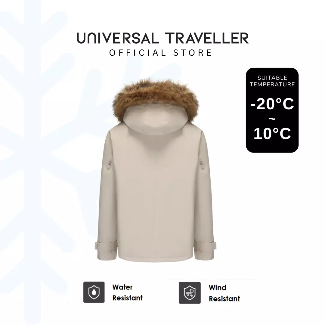 Universal Traveller DOWN JACKET TOPPED WITH A LUXURIOUS FUR-LINED HOOD DJ24029