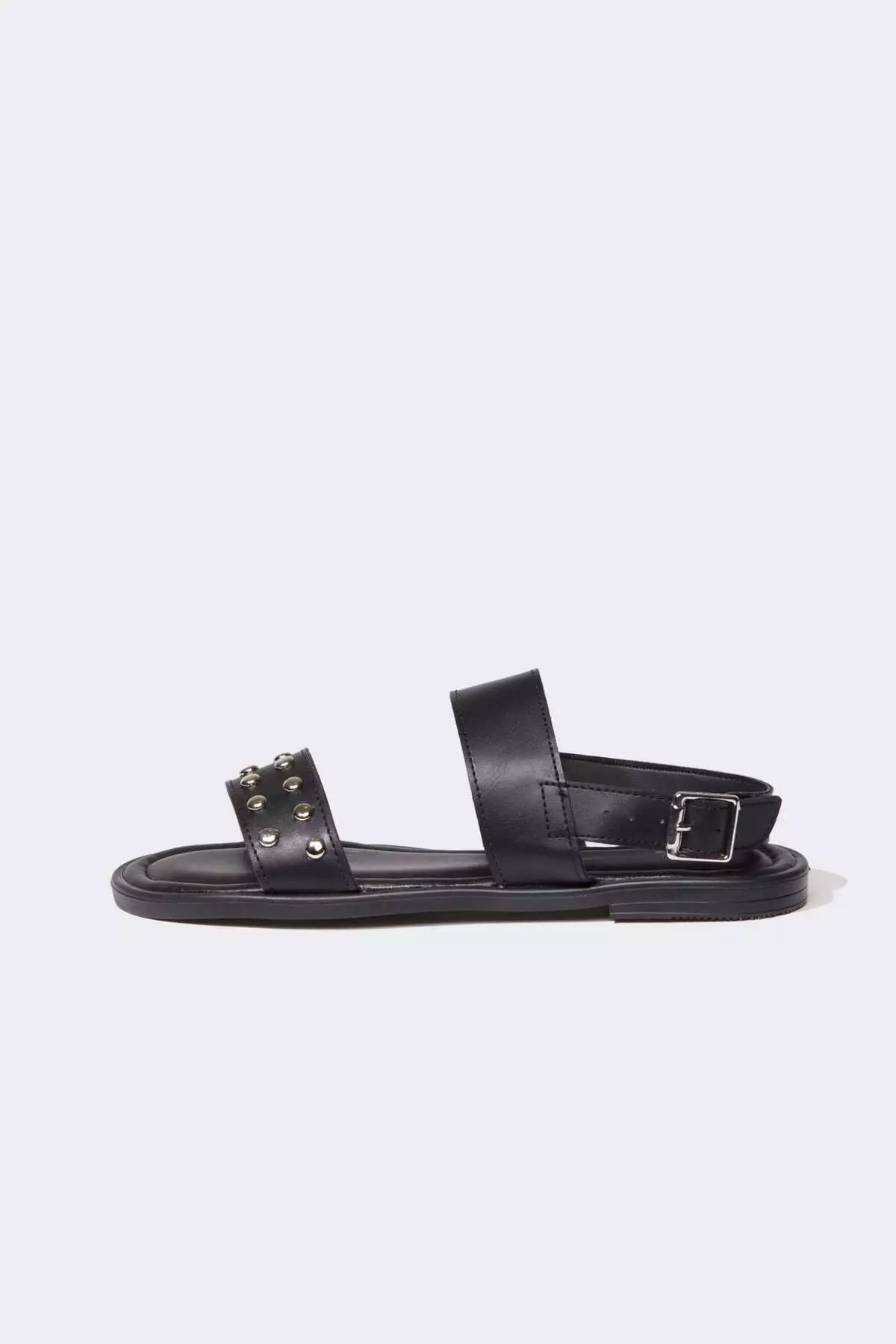 Women's Double Strap Flat Sole Faux Leather Sandals C3731Ax24Hs