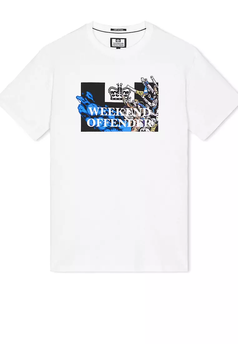 MENS WHITE MOLAZZA GRAPHIC TEE