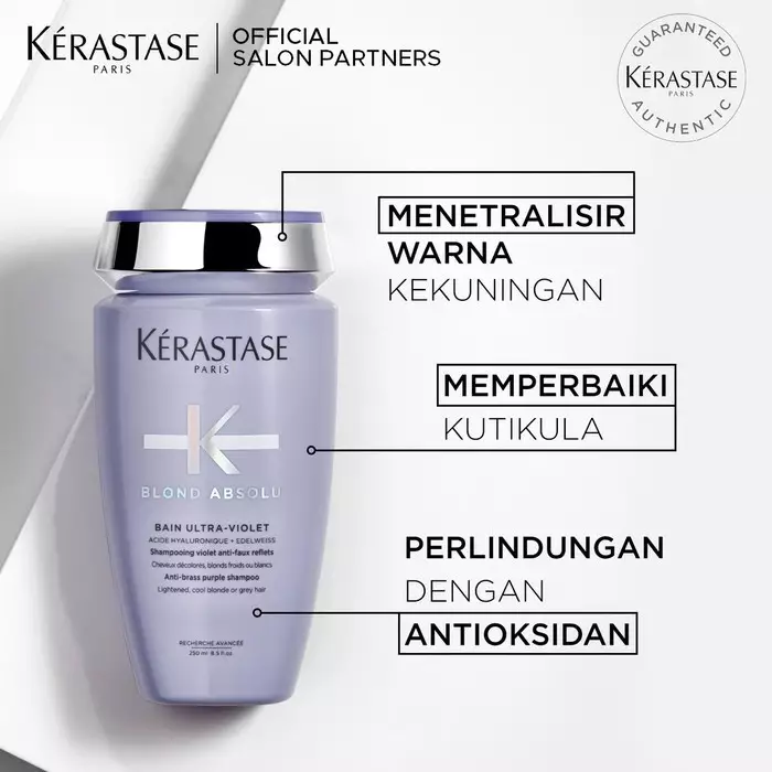 Kerastase Bain Ultra Violet Shampoo Rambut Bleaching & Cicaflash 250ml