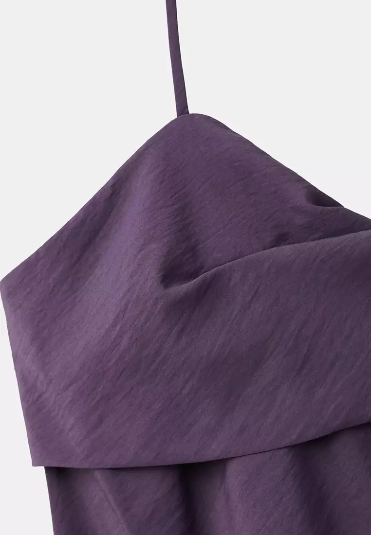 Midi Dress With A Wrap Neckline