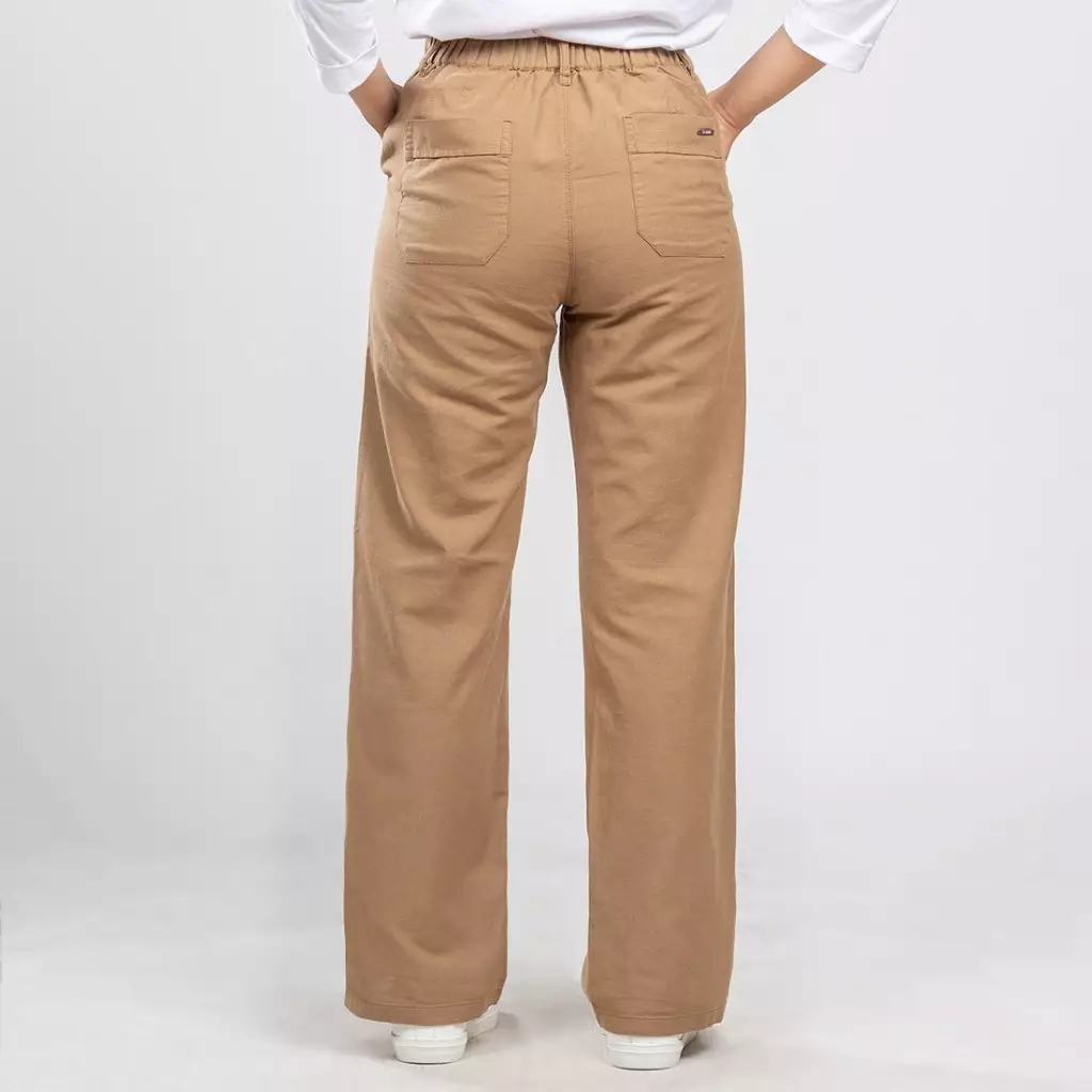 C2 Ukasha Khaki Straight Cut Jeans Wanita