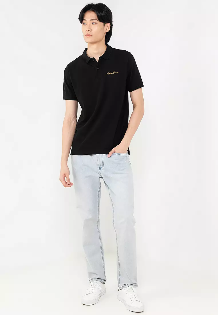 Buy GIORDANO Men's Signature Embroidery Polo Online | ZALORA Malaysia