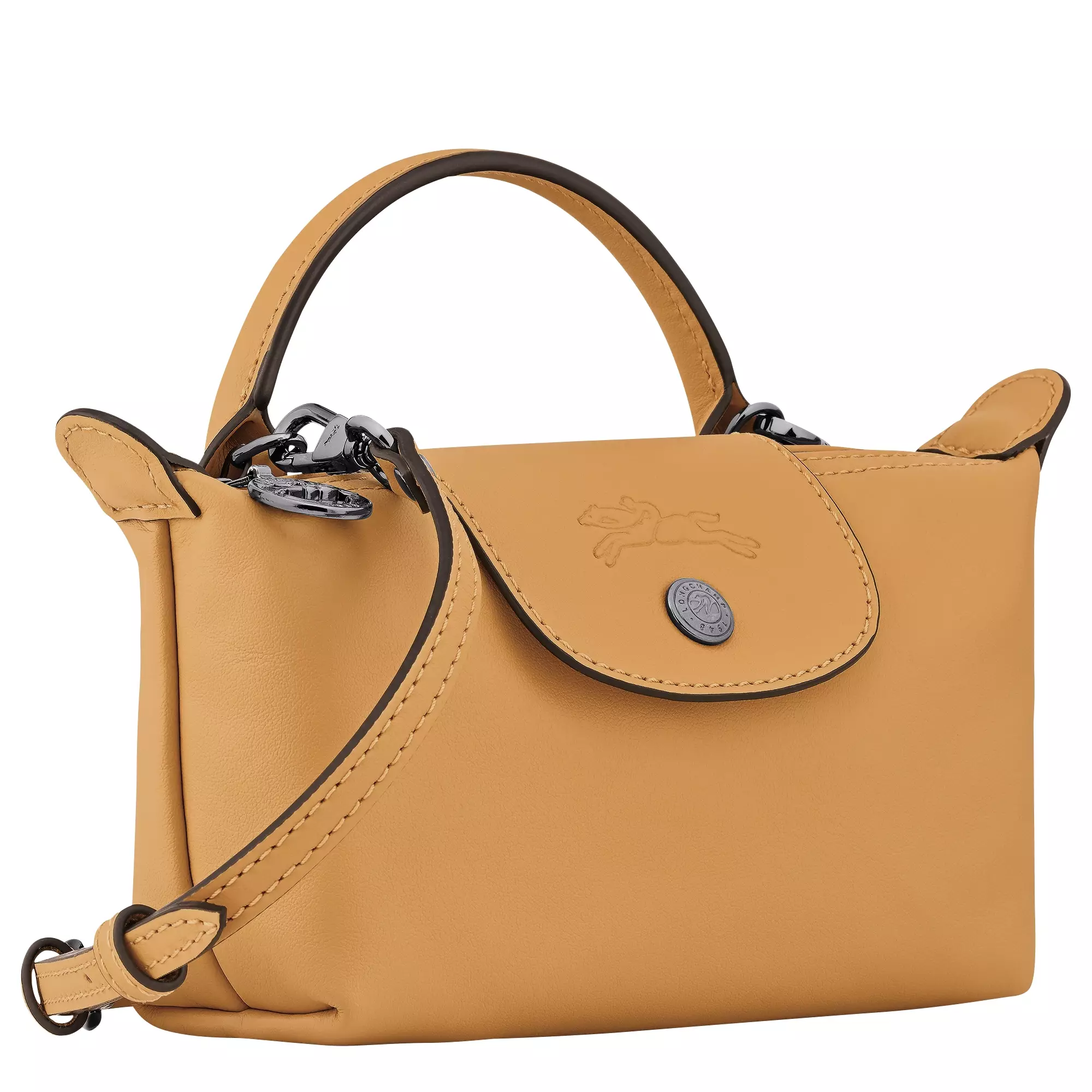 Le Pliage Xtra XS Leather Pouch - Honey