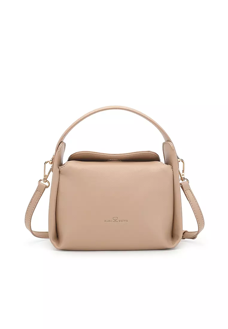 Women's Top Handle Bag / Sling Bag / Crossbody Bag - Beige