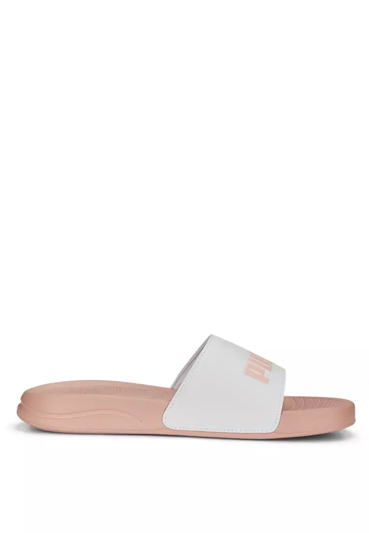Puma white flip flops discount