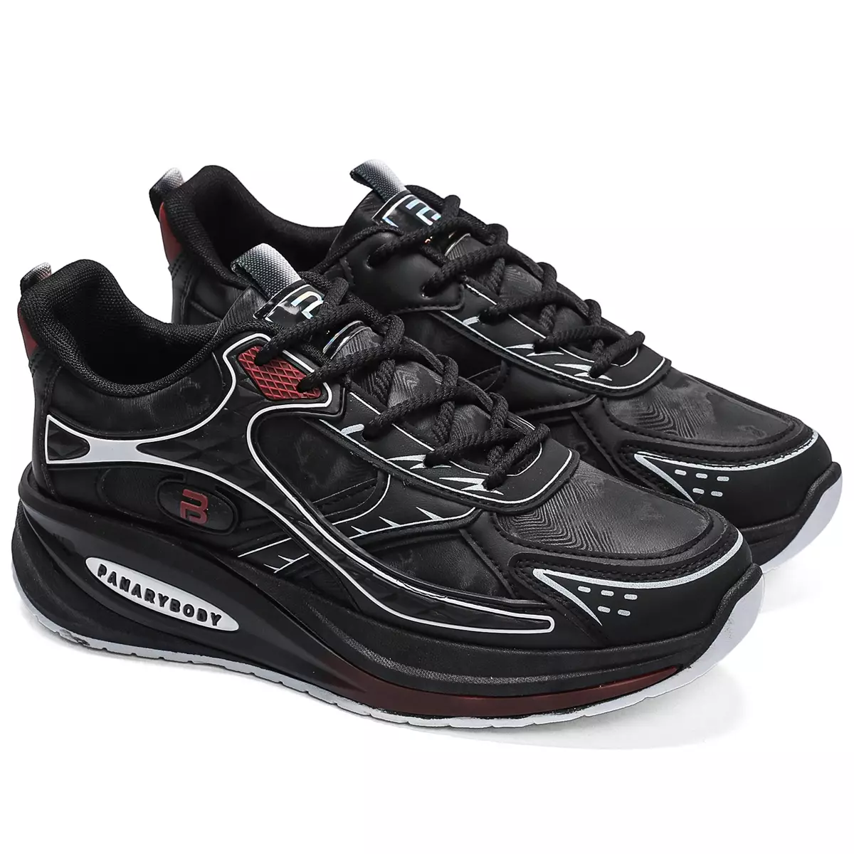 Sepatu Olahraga Pria Sporty Sneakers Cowok Sekolah Running Gym QNR30