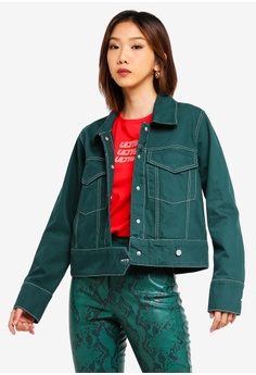 green tracksuit jacket